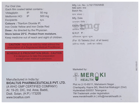 Vilfrnd  M 50/500 Tablet image