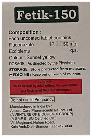 Fetik 150 Tablet image