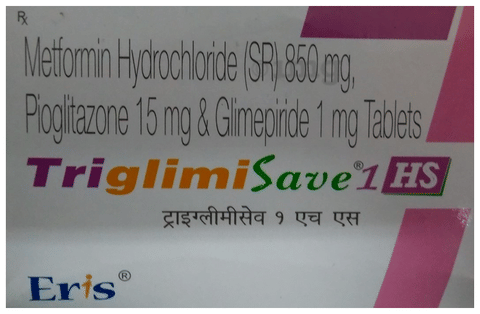 Triglimisave HS 1 Tablet SR image Triglimisave HS 1 Tablet SR image