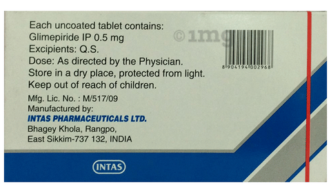 Zoryl 0.5 Tablet image