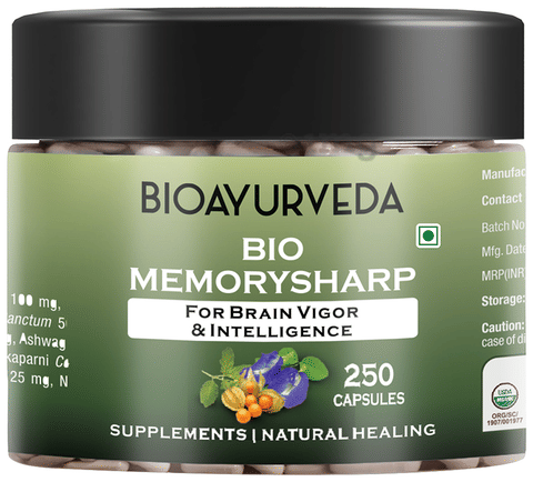 Bioayurveda Bio Memorysharp Capsule image Bioayurveda Bio Memorysharp Capsule image