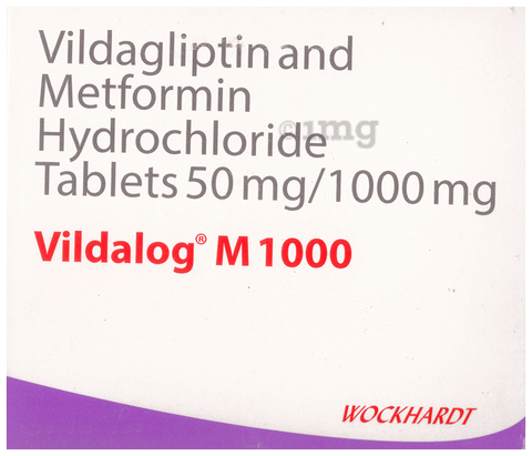Vildalog M 1000mg/50mg Tablet image