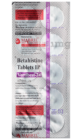 Vertibest 24 Tablet image Vertibest 24 Tablet image