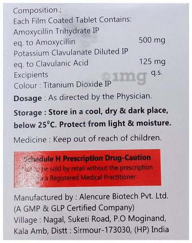 Vyoclav 625 Tablet image