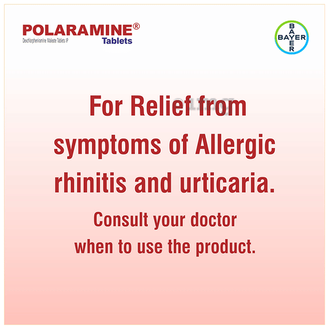 Polaramine 2mg Tablet image