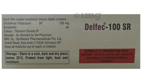 Delfec 100 SR Tablet image