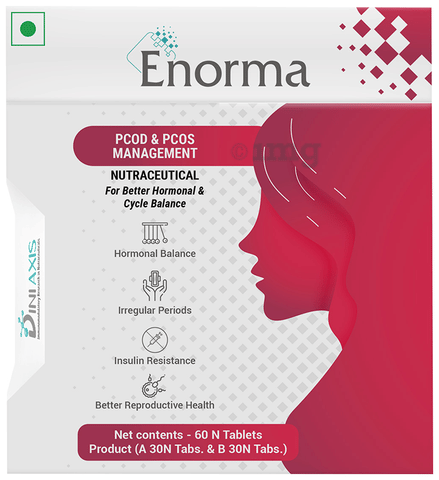 Enorma PCOD & PCOS Management Nutraceutical Tablet (30 Each) 1