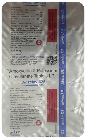 Adzclav 625 Tablet image