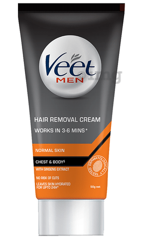 Veet Hair Removal Cream for Men Normal Skin: Buy tube of 50 gm Cream at  best price in India | 1mg