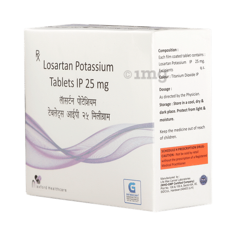 genericart losartan potassium 25mg tablet