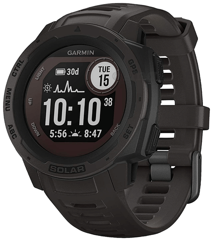 Garmin Instinct Solar Wearable GPS Running Smartwatch Graphite