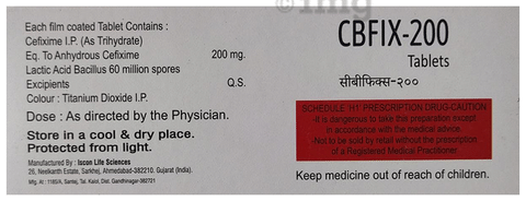 Cbfix 200 Tablet