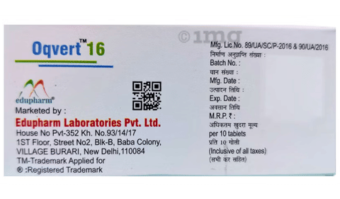 Oqvert 16 Tablet image