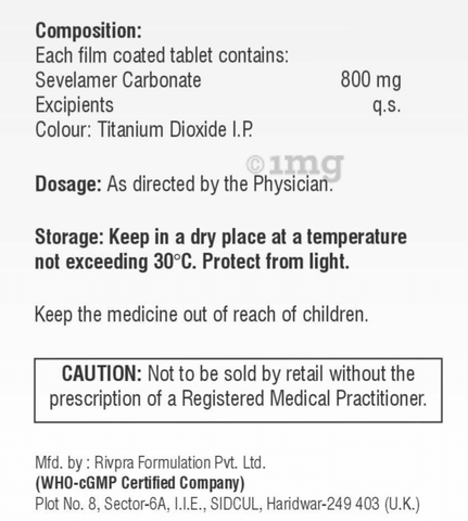 Sevcog 800 Tablet image