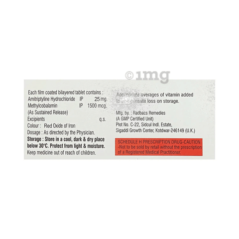 Amitag-M 25 SR Tablet image Amitag-M 25 SR Tablet image