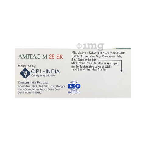 Amitag-M 25 SR Tablet image Amitag-M 25 SR Tablet image