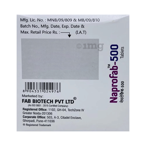 Naprofab 500 Tablet image Naprofab 500 Tablet image