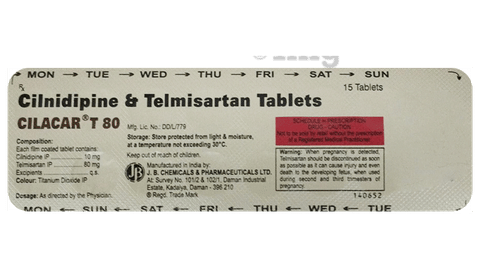 Cilacar T 80 Tablet image