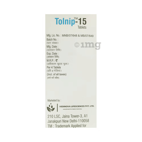 Tolnip 15 Tablet image