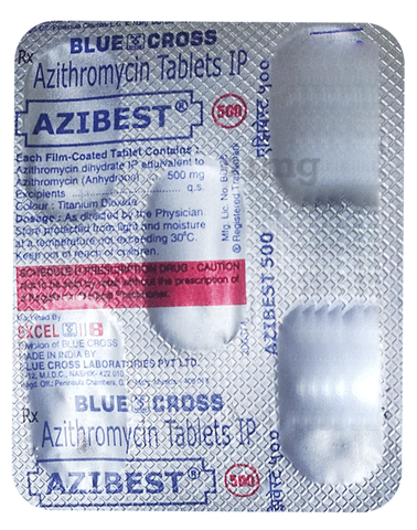 Azibest 500 Tablet image