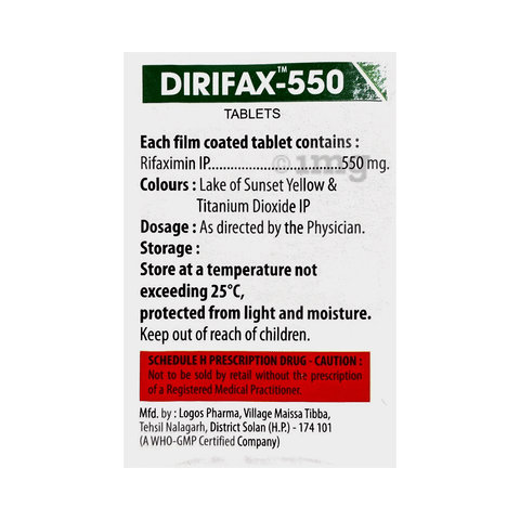 Dirifax 550 Tablet image Dirifax 550 Tablet image