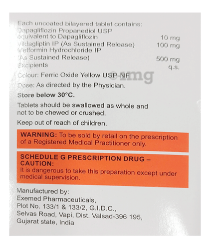 Daparyl-VM 500 Tablet SR image