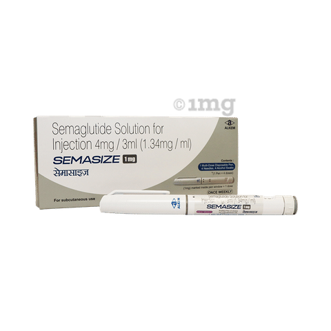 semaglutide 4mg 3ml Buy Semasize 1mg Injection (1 Multi-dose Disposable Pen, 4 Needle, 4  Alcohol Swab) Online: View Uses, Side Effects, Price, Substitutes