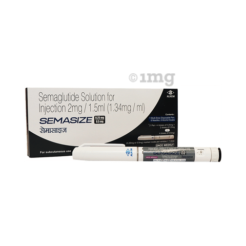 Buy Semasize for 0.25/0.5mg Dose - 2mg Pre-filled Pen Online: View Uses, Side Effects, Price, Substitutes
