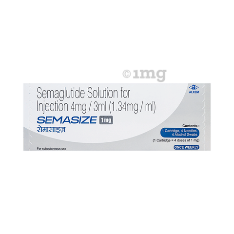 सेमैसाइज़ 1mg सॉल्यूशन फॉर इंजेक्शन (1 कार्ट्रिज, 4 नीडल, 4 अल्कोहल स्वैब) image सेमैसाइज़ 1mg सॉल्यूशन फॉर इंजेक्शन (1 कार्ट्रिज, 4 नीडल, 4 अल्कोहल स्वैब) image