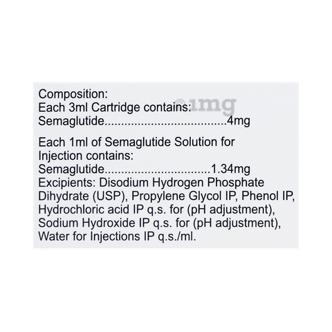 सेमैसाइज़ 1mg सॉल्यूशन फॉर इंजेक्शन (1 कार्ट्रिज, 4 नीडल, 4 अल्कोहल स्वैब) image सेमैसाइज़ 1mg सॉल्यूशन फॉर इंजेक्शन (1 कार्ट्रिज, 4 नीडल, 4 अल्कोहल स्वैब) image
