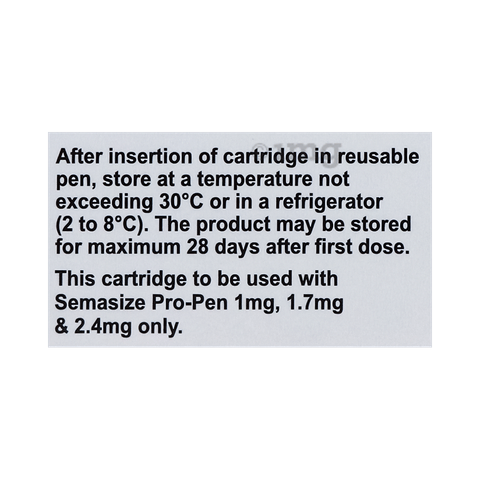 सेमैसाइज़ 1mg सॉल्यूशन फॉर इंजेक्शन (1 कार्ट्रिज, 4 नीडल, 4 अल्कोहल स्वैब) image सेमैसाइज़ 1mg सॉल्यूशन फॉर इंजेक्शन (1 कार्ट्रिज, 4 नीडल, 4 अल्कोहल स्वैब) image