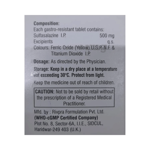 Sulfarik 500 Tablet image Sulfarik 500 Tablet image