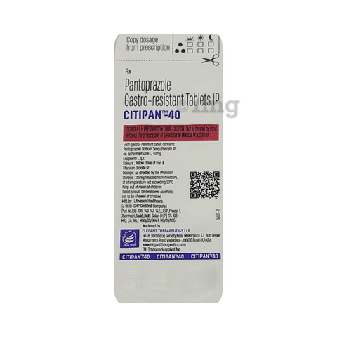 Citipan 40mg Tablet image Citipan 40mg Tablet image