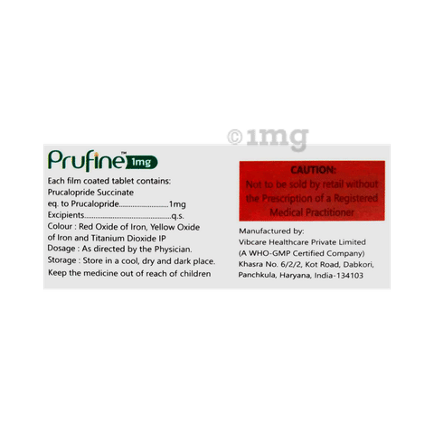 Prufine 1mg Tablet image Prufine 1mg Tablet image
