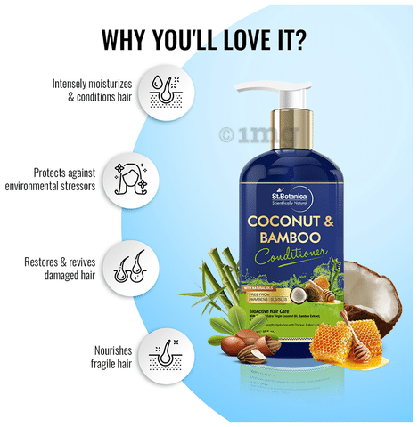  Coconut & Bamboo Hair Conditioner: Buy pump bottle of 300 ml  Conditioner at best price in India | 1mg