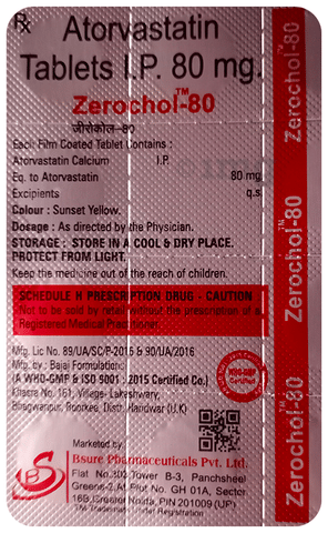 ZEROCHol 80 Tablet image ZEROCHol 80 Tablet image