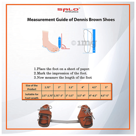 Salo Orthotics Orthopedic Clubfoot Shoes with Dennis Brown Splint 4inch