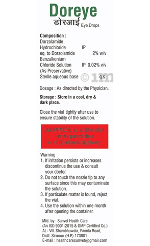 Doreye Eye Drop image Doreye Eye Drop image