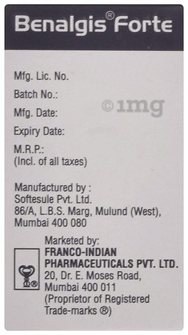 Benalgis Forte Soft Gelatin Capsule