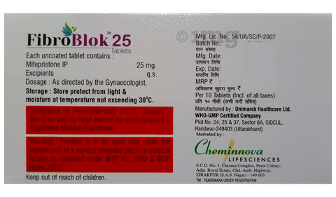 Fibroblok 25 Tablet image