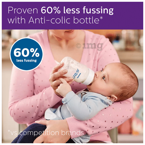 Philips Avent SCF810 Anti Colic Feeding Bottle for 0m 125ml Each