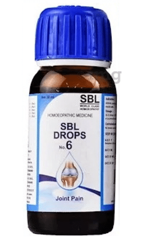 SBL Drops No. 6 (For Joint Pain): Buy bottle of 30 ml Drop at best price in  India | 1mg