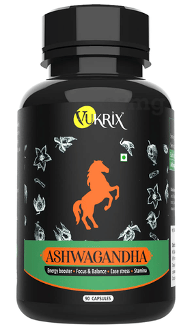 Vukrix Ashwagandha Capsule (90 Each) 1