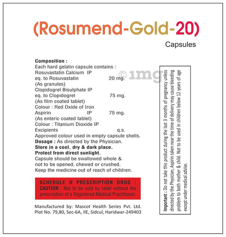 Rosumend-Gold 20 Capsule image Rosumend-Gold 20 Capsule image