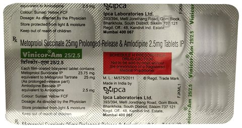 Vinicor-AM 25/2.5 Tablet PR