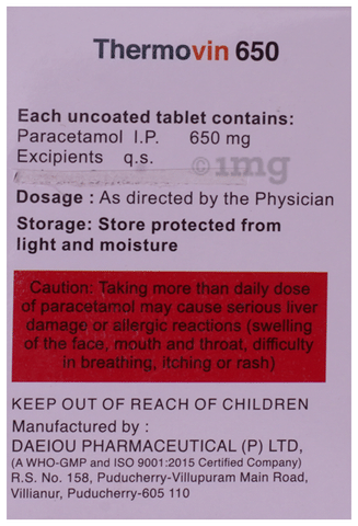 Thermovin 650 Tablet image