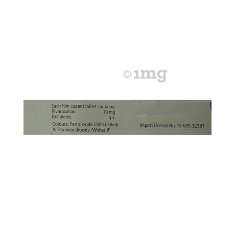 Xarelto 10mg Tablet image
