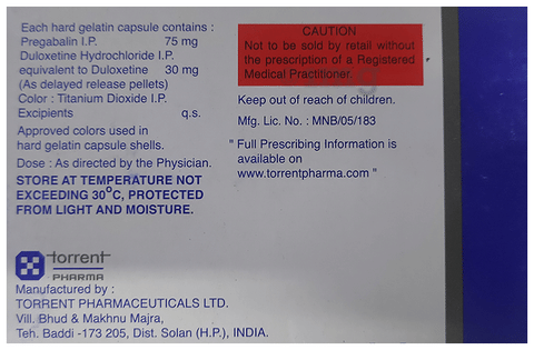 Pregalin D 75/30 Capsule image Pregalin D 75/30 Capsule image