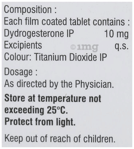 Dydrofem 10mg Tablet image Dydrofem 10mg Tablet image