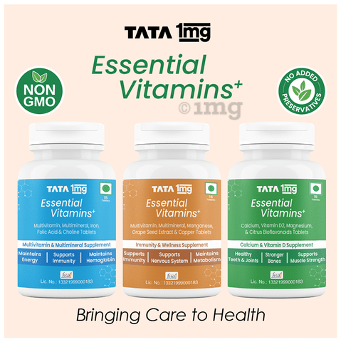 Tata 1mg Immunity & Wellness Supplement Tablet: Buy bottle of ...